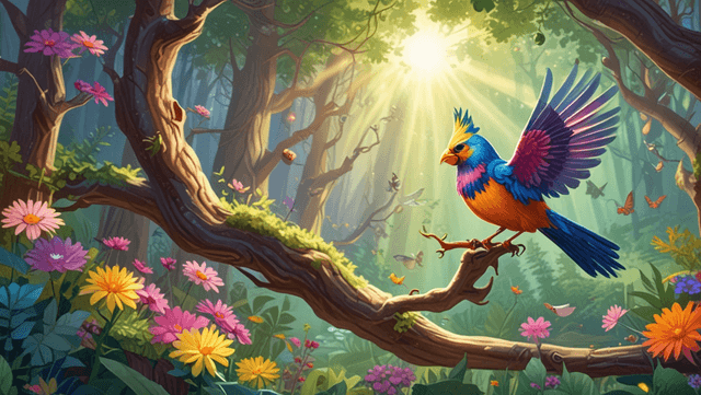 Bedtime stories for kids Lola's Melody: A Tale of Self-Expression in the Forest short stories header