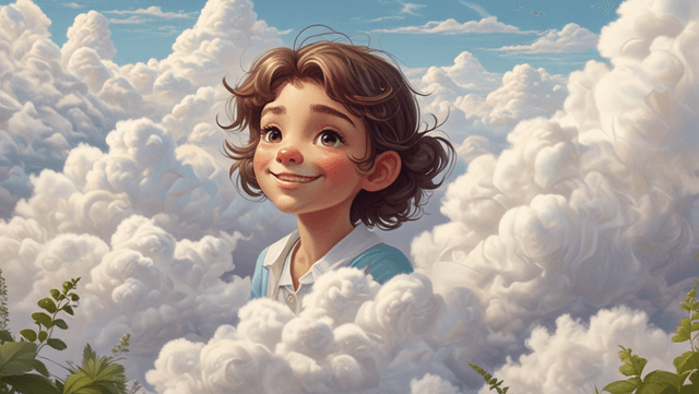 Bedtime stories for kids Cora's Sky Adventure: Chasing Dreams with Cora the Cloud short stories header