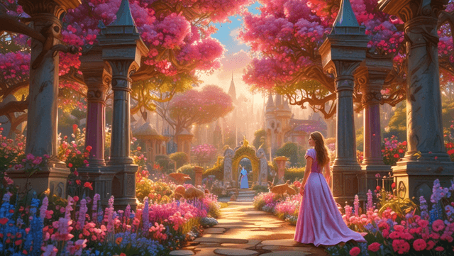Bedtime stories for kids Emma's Enchanted Garden: A Tale of Magic and Wonder short stories header