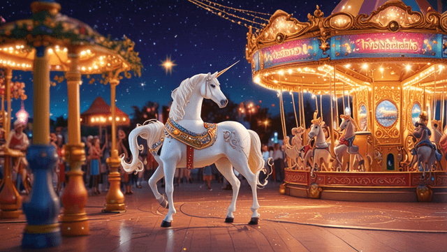 Bedtime stories for kids Bella's Enchanted Carousel Adventure short stories header