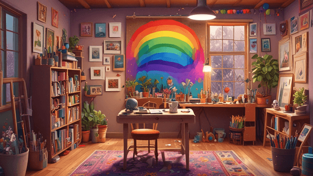 Bedtime stories for kids Emma's Magical Brush Adventure short stories header
