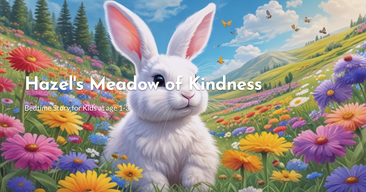 Hazel S Meadow Of Kindness Bedtime Story For Kids At Age 1 3